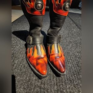 New Rock cowboy boots size 9